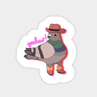 Yee-haw Pigeon Sticker